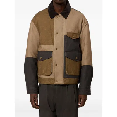 Isabel Marant Patchwork Cotton-blend Jacket In Brown