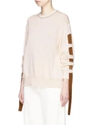 TOGA Contrast tape open back sweater