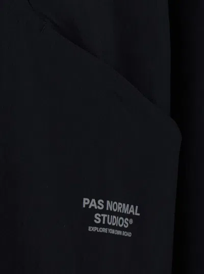 Pas Normal Studios Black Off-race Tech Stretch Overshirt In Black