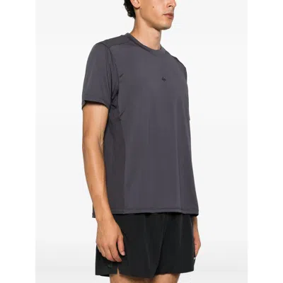 Represent 247 Mesh-panel T-shirt In Gray