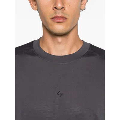 Represent 247 Mesh-panel T-shirt In Gray