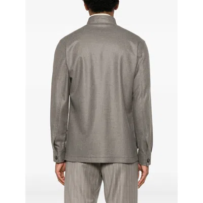 Tagliatore Klein Button-up Patch-pocket Jacket In Gray