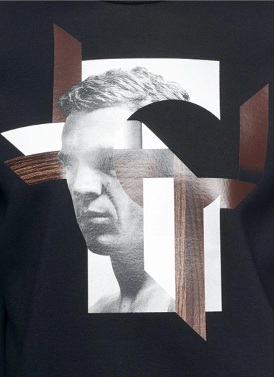 Shop Neil Barrett Portrait Print Sweatshirt