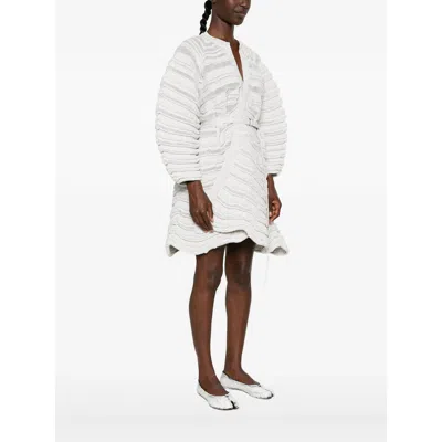 Cfcl Belted Ribbed-knit Jacket In White