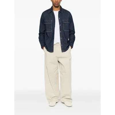 Samsoe & Samsoe Samsoe Samsoe Sadamon Shirt In Blue