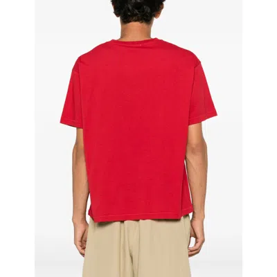 Bode Feed Graphic-print T-shirt In Red