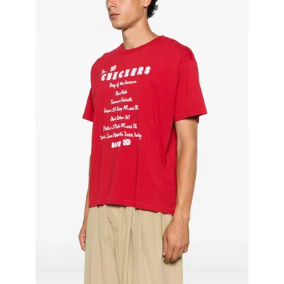 Bode Feed Graphic-print T-shirt In Red
