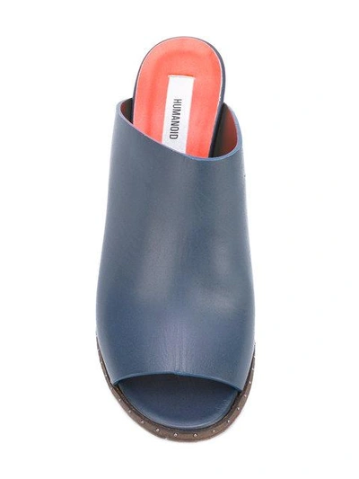 Shop Humanoid Safara Mules In Blue