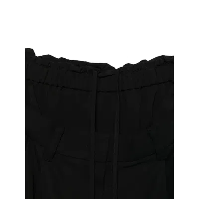 System Belt-loop Drawstring Trousers In Black