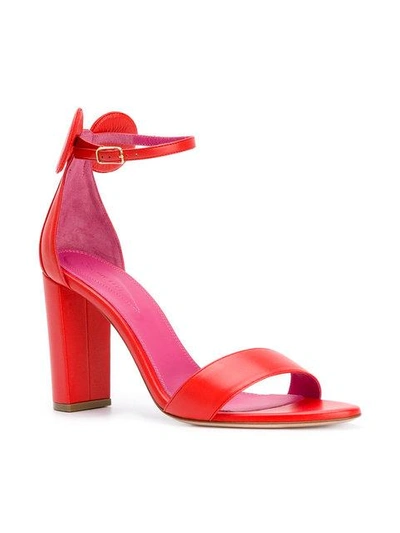 Shop Oscar Tiye Minnie Sandals - Red