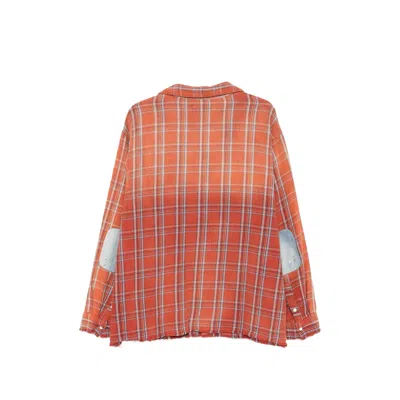 Found Plaid-pattern Panelled Shirt In Multi