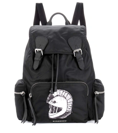 Burberry The Large Backpack With Pallas Heads Appliqué In Black