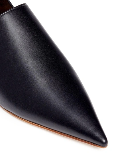 Shop Marni 'sabot' Leather Babouche Slides
