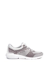 MICHAEL KORS 'Skyler' metallic knit and leather trainers