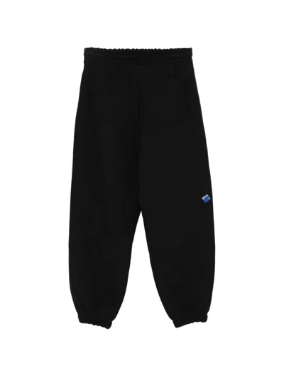 Ader Error Logo-patch Drawstring Track Pants In Black
