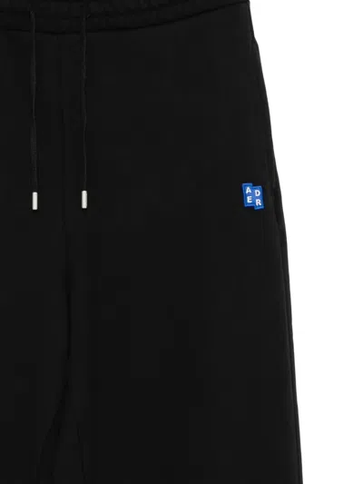 Ader Error Logo-patch Drawstring Track Pants In Black