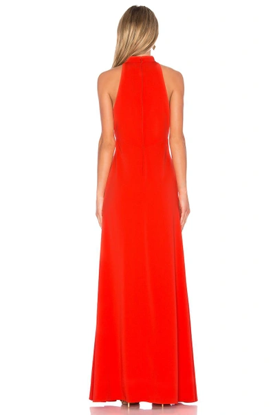 Shop Jill Jill Stuart High Neck Gown In Tangerine