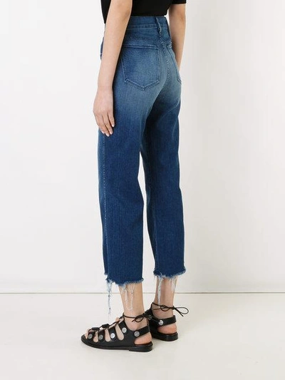 Shop 3x1 Cropped Flared Jeans In Blue