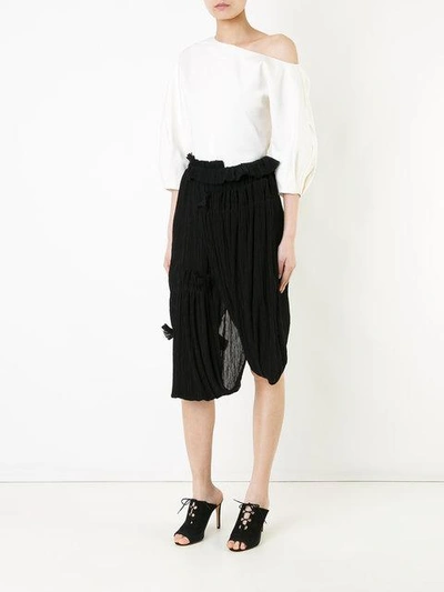 Shop Litkovskaya Diamond Culottes In Black