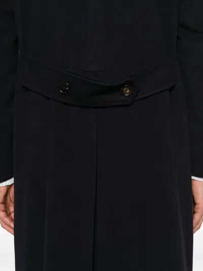 Corneliani Double-breasted Button-fastening Coat In Blue