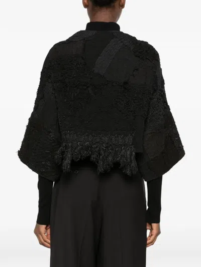 By Walid Bella Patchwork Fringed Jacket In Multi