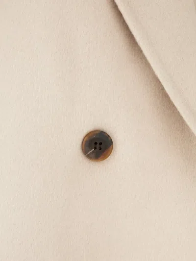 The Dynamis Studio Double-breasted Shawl-lapel Jacket In White