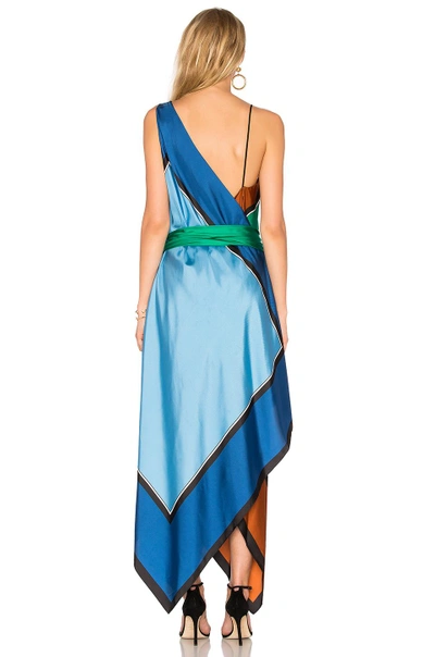 Shop Diane Von Furstenberg Scarf Tier Dress In Arago Print
