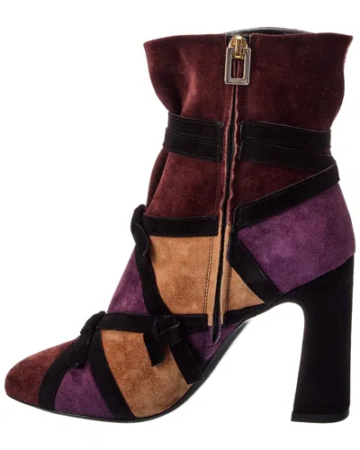 Roger Vivier Suede Boot In Multi