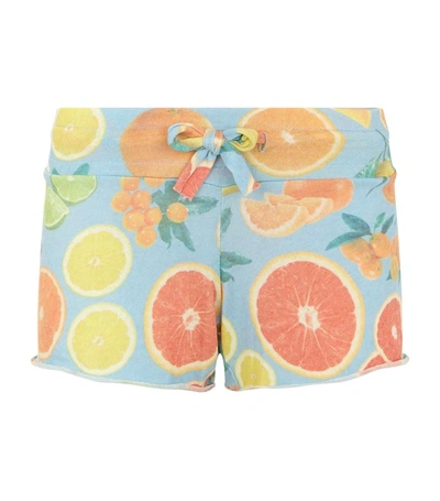 Wildfox Cutie Fruit Shorts In Blue