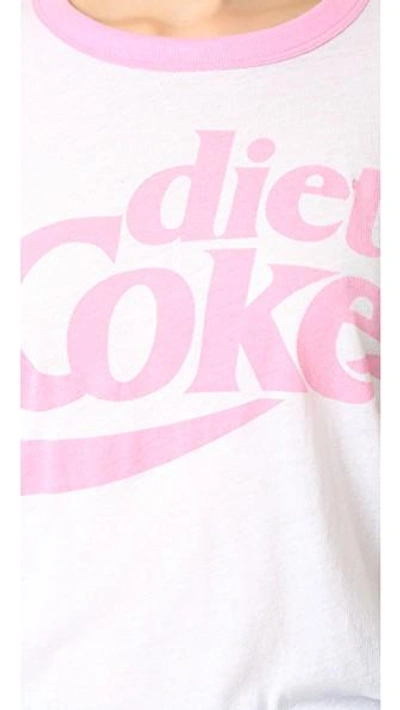 Shop Wildfox Diet Coke Tee In Clean White/dream House