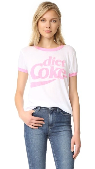 Wildfox Diet Coke Tee In Clean White/dream House