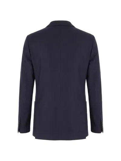 Corneliani Single-breasted Patch-pocket Jacket In Brown