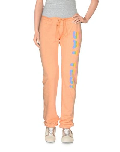 Shop Wildfox Casual Pants In Apricot