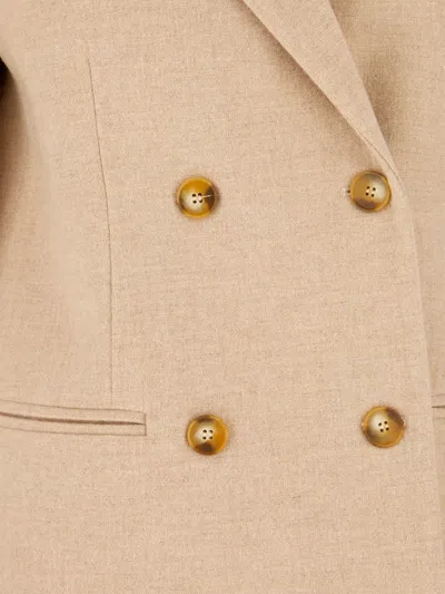 Le Sully Studio Double-breasted Blazer In Neutral