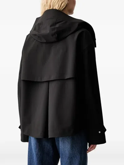 Marc O'polo X Function Hooded Flap-pocket Oversized Jacket In Black