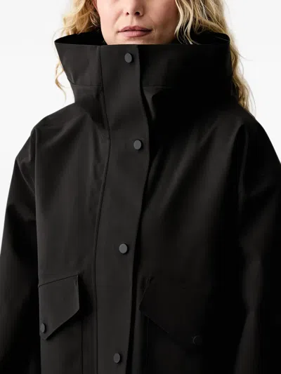 Marc O'polo X Function Hooded Flap-pocket Oversized Jacket In Black
