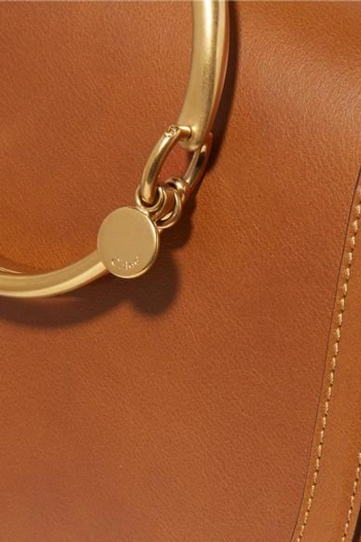 Chloé Nile Bracelet Medium Leather And Suede Shoulder Bag In