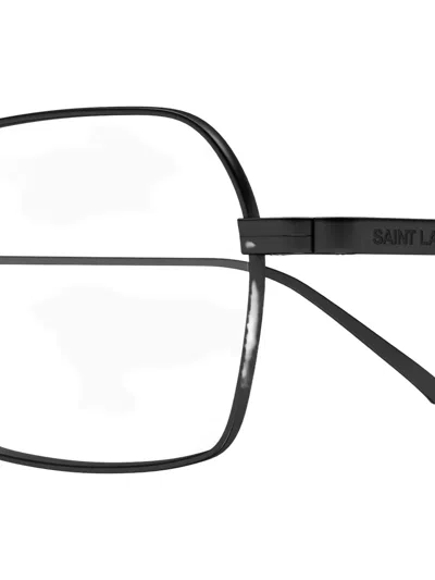 Saint Laurent Rectangle-frame Glasses In Black
