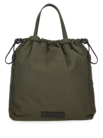 Aspesi Drawstring Shoulder Bag In Green