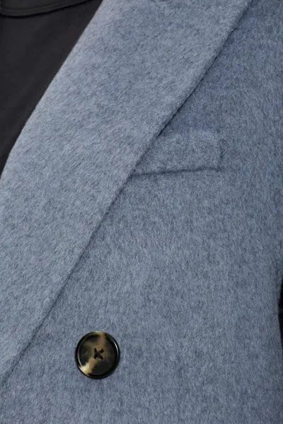 Rag & Bone Rag  Bone Double-breasted Long Coat In Blue