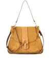 Chloé Lexa Small Leather Shoulder Bag In Nut