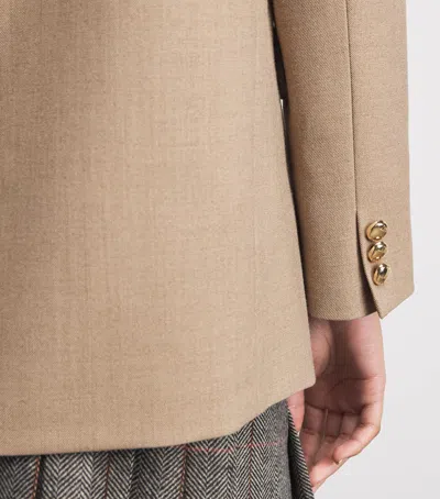 Maje Single-button Blazer In Neutral