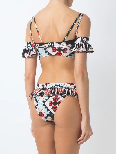 Shop Adriana Degreas Ruffled Bikini Set In 33