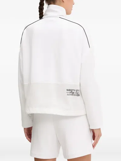 Sportalm Piped Drawstring Cropped Jacket In White