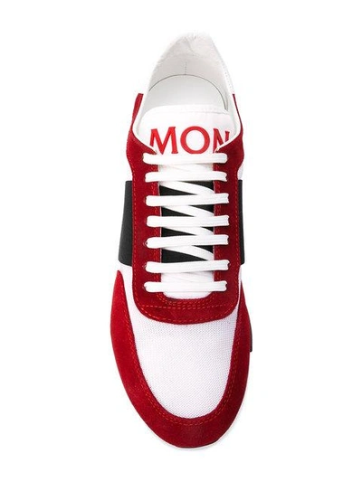 Shop Moncler Horace Sneakers In Red