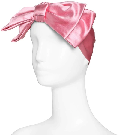 Shop Gucci Silk Satin Headband In Pink