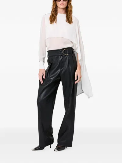 Nicholas Layered Asymmetric-drape Blouse In White