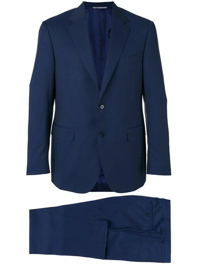 Shop Canali Two Piece Suit In Blue