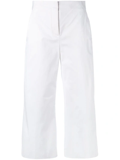 Versace Cropped Trousers - White