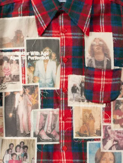 Better With Age Menage Patchwork Flannel Shirt In Multi